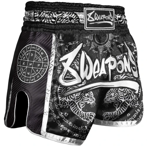 8 WEAPONS Muay Thai trenky Carbon - SAK YANT TIGERS -…