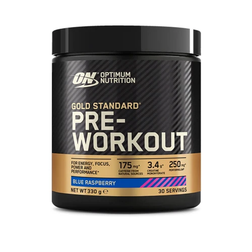 Optimum Nutrition Gold Standard Pre-Workout blue raspberry…