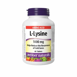 Webber Naturals L-lysine 1000 mg 60 tbl