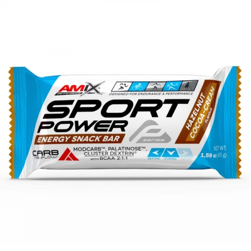 Amix Sport Power Energy Snack Bar 45 g hazelnut cocoa cream