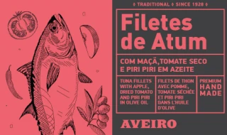 Aveiro Tuňákové filety s jablky rajčetem a piri 120 g