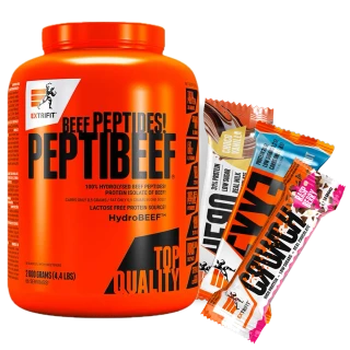 AKCE Extrifit Peptibeef 2000 g + ZDARMA 3x tyčinka