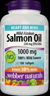 Webber Naturals Omega 3 w Fish Oil Bonus IVO 180 tabs