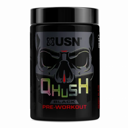 USN Qhush Black Pre - Workout 220 g berry blaze