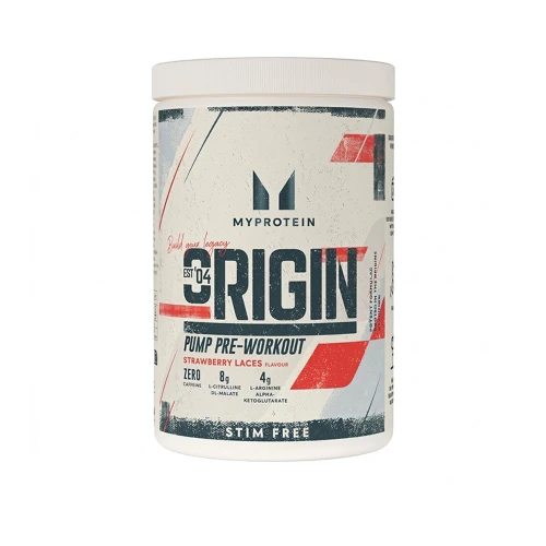 MyProtein Origin Pre-Workout Stim Free 600 g strawberry