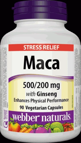 Webber Naturals Maca with Ginseng 500/200 mg 90 cps