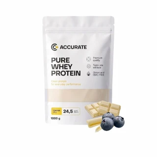 Accurate+ Pure Whey white chocolate with blueberry 1000 g