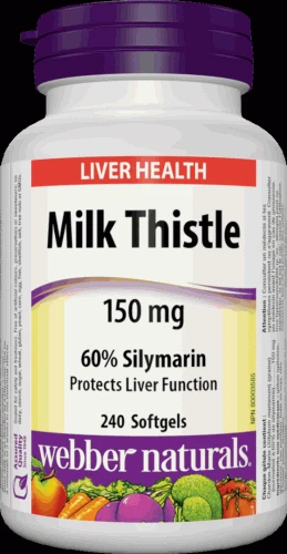 Webber Naturals Milk Thistle 150 mg 240 cps