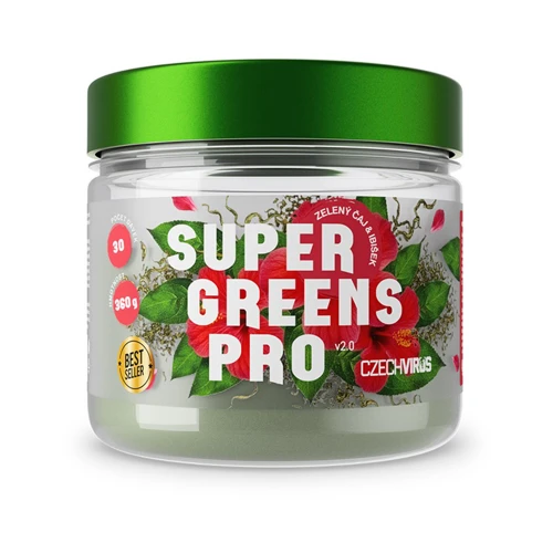 Czech Virus Super Greens Pro V2.0 360 g zelený čaj a ibišek
