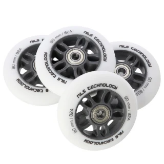 Matná kolečka NILS Extreme PU 90x24 82A s ložisky ABEC 9,…