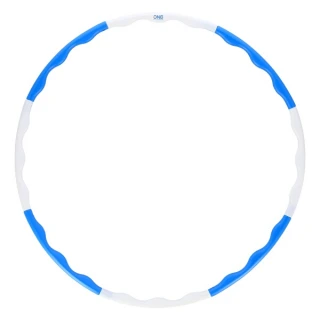 Hula hoop obruč ONE Fitness HHP090 modro-bílá 90 cm