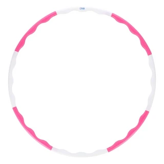 Hula hoop obruč ONE Fitness HHP090 růžovo-bílá 90 cm