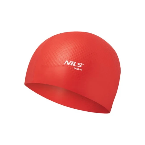 Silikonová čepice NILS Aqua NQC Dots červená
