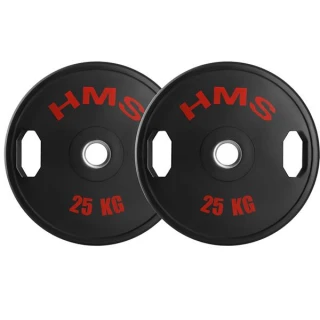 Sada pogumovaných olympijských kotoučů HMS TOG25 2 x 25 kg