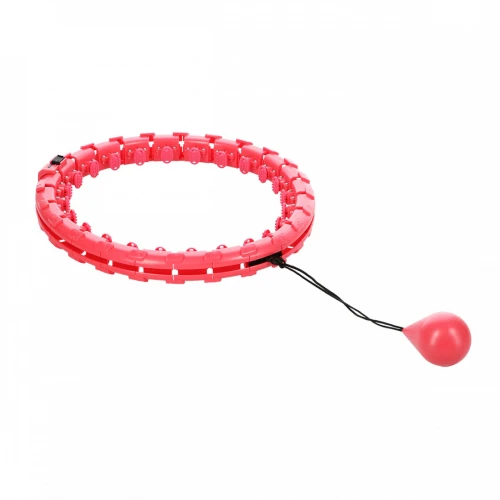 Masážní hula hoop FH01 se závažím červená