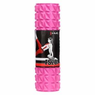 Fitness válec HMS FS205 45 cm, růžový