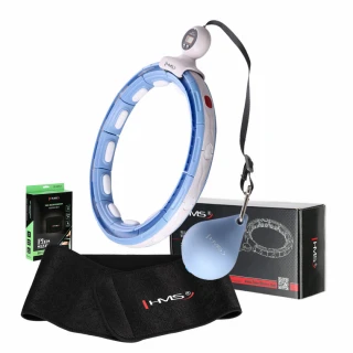 Sada masážní hula hoop HMS HHM15 modrá se závažím, magnety…