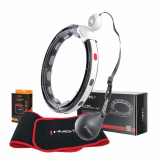 Sada masážní hula hoop HMS HHM15 černá se závažím, magnety…