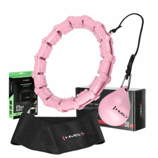 Sada růžové masážní Hula Hoop se závažím HMS HHW11 a…