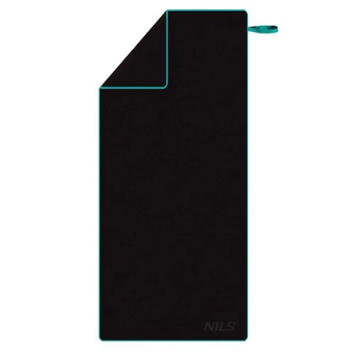 Ručník z mikrovlákna NILS NCR13 černý/modrý