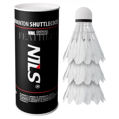 Badmintonové míčky z peří NILS NBL6223 s LED 3 ks