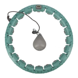 Masážní hula hoop FH04 se závažím a počítadlem zelená