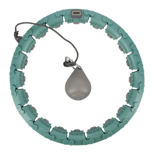 Masážní hula hoop FH04 se závažím a počítadlem zelená