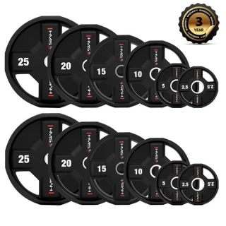 Sada olympijských polyuretanových kotoučů HMS TPC set 2 x 2,5 - 25 kg