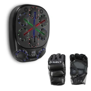 Elektronický boxerský terč HMS TB10 s LED, Bluetooth a rukavicemi (Music Boxing Machine)
