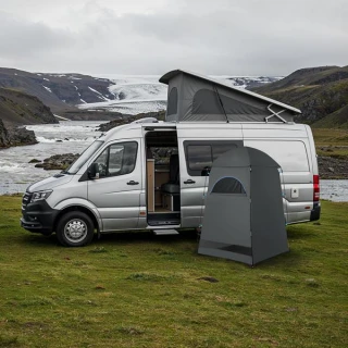 Skládací převlékací / sprchovací kabina NILS Camp NC3025 zelená