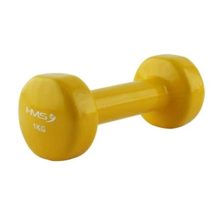 Litinová činka pokrytá vinylem HMS 1 kg