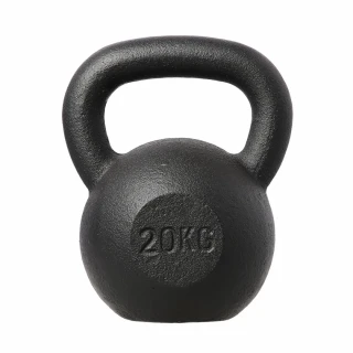 Litinový kettlebell HMS KZG20 20 kg, černý