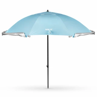 Plážový slunečník / paraván NILS Camp NC17114 240 cm modrý