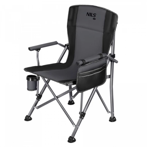 Skládací rybářské křeslo NILS Camp NC3309 šedo-černé