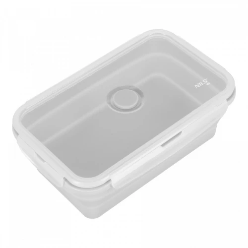Skládací svačinový box NILS Camp NC4105 1200ml šedý