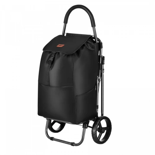 Nákupní taška na kolečkách NILS NC4303 40L černá se sedátkem