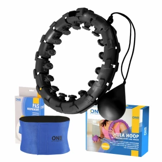 Sada masážní hula hoop ONE Fitness OHA01 se závažím a…