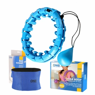 Sada masážní hula hoop ONE Fitness OHA01 se závažím a…