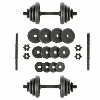 Litinový činkový set v kufru ONE Fitness STO20