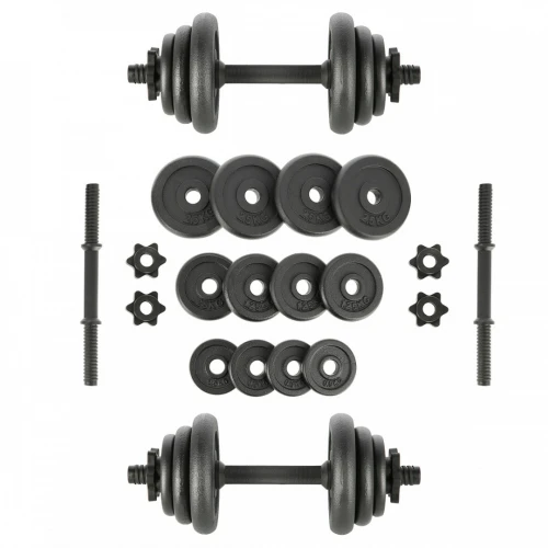 Litinový činkový set v kufru ONE Fitness STO20