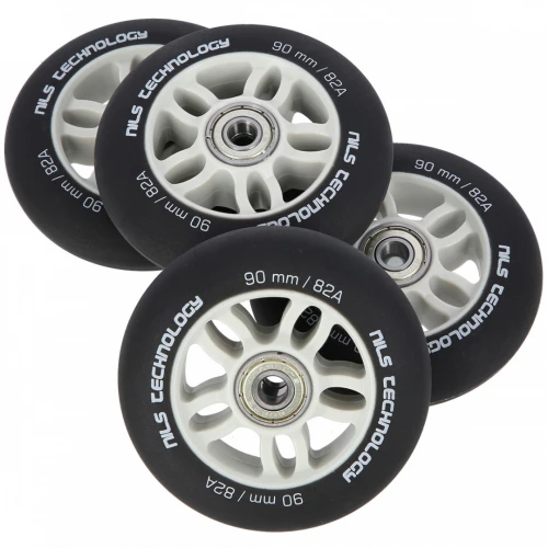 Matná kolečka NILS Extreme PU 90x24 82A s ložisky ABEC 9,&hellip;