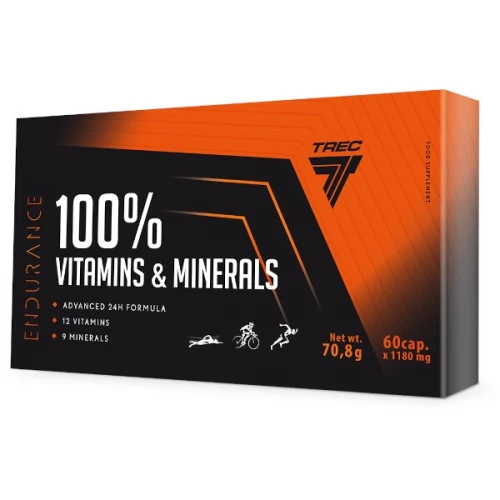 Multivitamíny Trec Endurance 100% Vitamins & Minerals - 60…