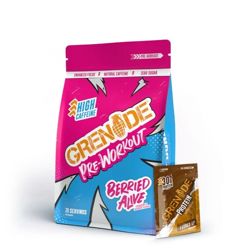 Grenade Pre-Workout 330 g berried alive + vzorek Protein 40g zdarma
