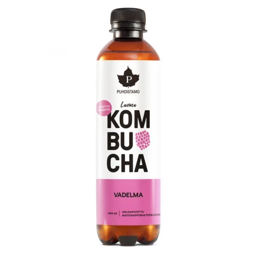 Kombucha BIO 400 ml raspberry (Vadelma)
