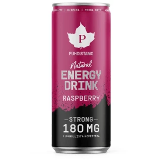 Natural Energy Drink STRONG 330ml raspberry