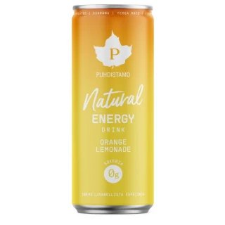 Natural Energy Drink 330 ml orange (Energetický nápoj - pomeranč)