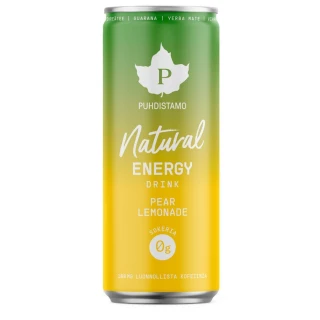 Natural Energy Drink 330 ml pear lemonade