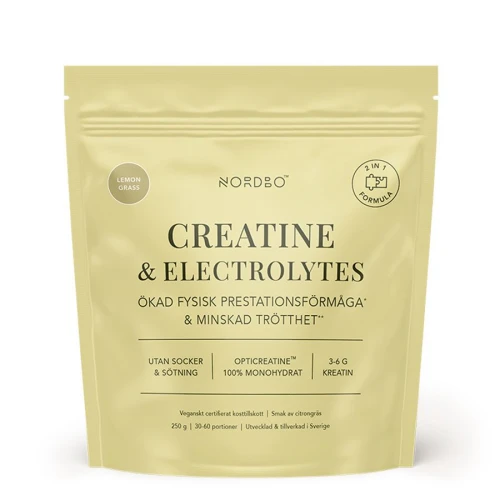 Creatine and Electrolytes 250g lemon grass