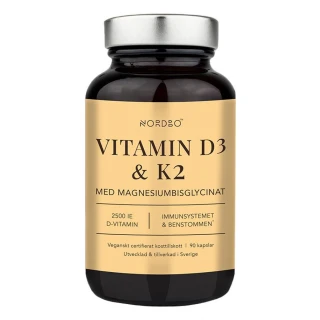 Vitamin D3 and K2 and Magnesium 90 kapslí