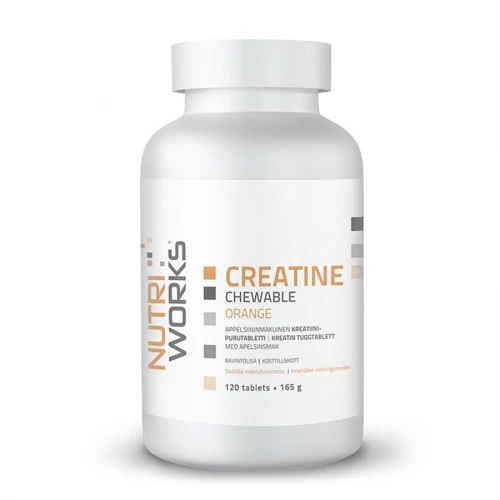 Creatine Chewable 120 žvýkacích tablet - pomeranč